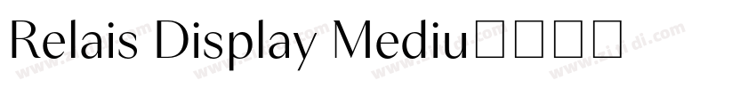 Relais Display Mediu字体转换